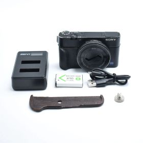 B#9166 SONY(ソニー) コンパクトデジタルカメラ Cyber-shot RX100III ブラック 1.0型裏面照射型CMOSセンサー 光学ズーム2.9倍(24-70mm) 180度チルト可動式液晶モニター DSC-RX100M3