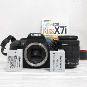 【中古】キャノン CANON EOS KISS X7i 一眼レフ デジタル カメラ EF-S 18-55mm 1:3.5-5.6 IS STM ズーム レンズ 黒 ブラック 【ベクトル 古着】 251216