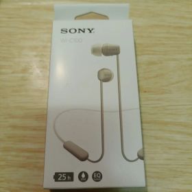 SONY WI-C100 ワイヤレスイヤホン ベージュ