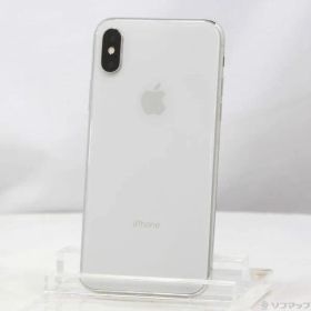 〔中古品〕 iPhoneX 64GB シルバー MQAY2J／A SIMフリー【262】