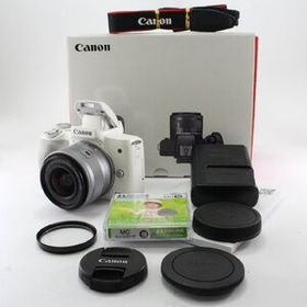 Canon ミラーレス一眼カメラ EOS Kiss M2 標準ズームレンズキット ホワイト KISSM2WH-1545