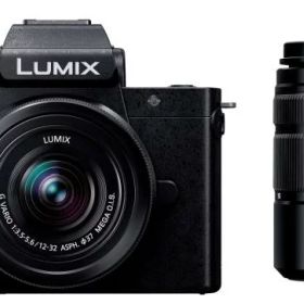 パナソニック(Panasonic) 小型・軽量ミラーレス一眼カメラ ルミックス ダブルズームレンズキット ブラック DC-G100DW-K