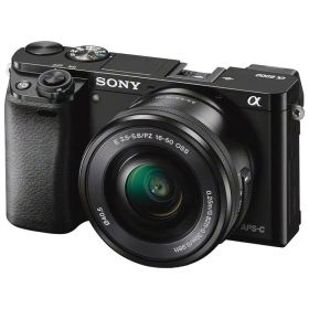 【中古】SONY ミラーレス一眼 α6000 パワーズームレンズキット E PZ 16-50mm F3.5-5.6 OSS ブラック ILCE-6000L B
