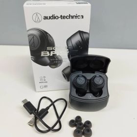 【良品】audio-technica SOLID BASS ATH-CKS50TW/ワイヤレスイヤホン/ブラック