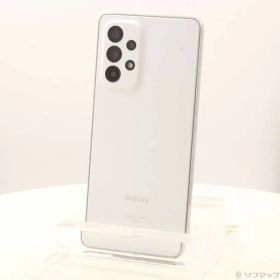 〔中古品〕 Galaxy A53 5G 128GB オーサムホワイト SCG15 au SIMフリー【344】