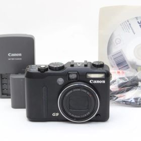 A (美品) Canon キヤノン PowerShot G9 ブラック 初期不良返品無料 12-24