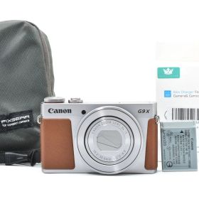 [完動美品] Canon PowerShot G9X Mark II 2687307キヤノン コンパクトデジタルカメラ Wi-Fi搭載 デジカメ ブラウン #2687307A