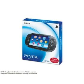 【中古・箱説あり・付属品あり・傷なし】PlayStation Vita 3G／Wi－Fiモデル PCH－1100AA01 クリスタル・ブラック (初回版)PSVita ゲーム機本体