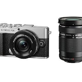 【中古】［非常に良い］OM SYSTEM/オリンパス PEN E-P7 EZダブルズームキット シルバー