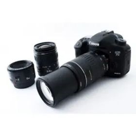キヤノン Canon EOS 7D Mark II 単焦点&標準&超望遠トリプルレンズセット SDカード付き