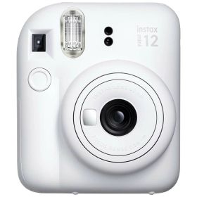 【12月15日24H限定★エントリーで全商品P10倍！】FUJIFILM＜富士フイルム＞ チェキカメラ instax mini12 クレイホワイト INSTAX mini12 WHITE インスタントカメラ チェキ カメラ 簡単 明るい レンズ セルフィー 接写 白