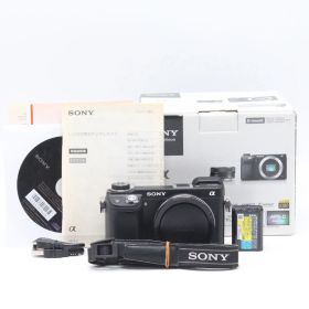 372ショット！嬉しい本箱・説明書(焼け有)付き！■ほぼ新品■ SONY α NEX-6ボディ ブラック