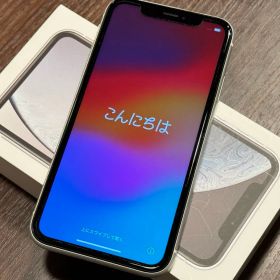 iPhone XR White 128GB SIMフリー 中古スマホ