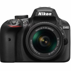 【中古】【非常に良い】Nikon デジタル一眼レフカメラ D3400 AF-P 18-55 VR レンズキット ブラック D3400LKBK