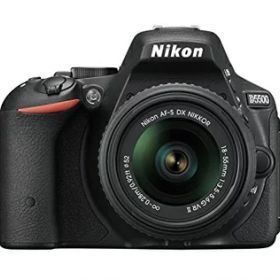 【中古】 Nikon デジタル一眼レフカメラ D5500 18-55 VRII レンズキット ブラック 2416万画素 3.2型液晶 タッチパネル D5500LK18-55BK