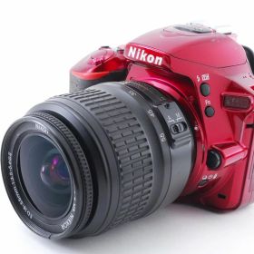 【中古】【訳あり品】Nikon D5500 レンズセット レッド [993]