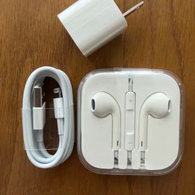 【純正・未使用】Apple EarPods -USB充電器-ライトニングケーブル