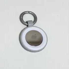 Apple 純正 AirTag 1個 ホワイト キーリング付き