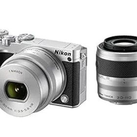 【中古】Nikon ミラーレス一眼 Nikon1 J5 ダブルズームキット シルバー J5WZSL