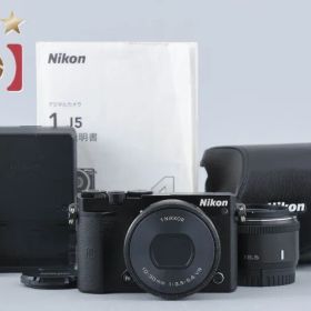 Nikon ニコン 【中古】Nikon ニコン 1 J5 ブラック ダブルレンズキット ミラーレスカメラ