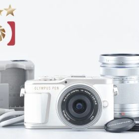 OLYMPUS オリンパス 【中古】OLYMPUS オリンパス PEN E-PL10 EZ ダブルズームキット ホワイト シャッター回数僅少 ミラーレスカメラ