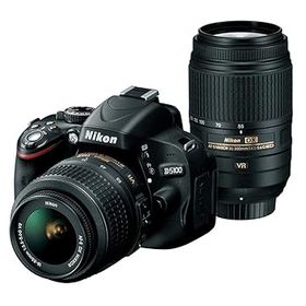 【中古】［非常に良い］Nikon デジタル一眼レフカメラ D5100 ダブルズームキット D5100WZ