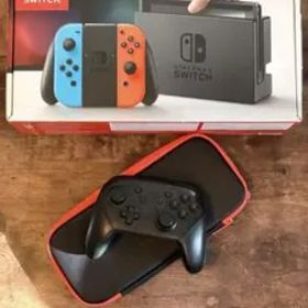 Nintendo Switch 本体 ブルー/レッド プロコンx1即3人プレー可