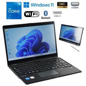 当日出荷 限定1台【中古】ノートパソコン 富士通 LIFEBOOK U9312X/K Windows11 Core i5 1245U 2.50GHz メモリ16GB M.2 SSD256GB ドライブレス 無線LAN Bluetooth WEBカメラ 初期設定済 90日保証 中古 パソコン 中古ノートパソコン タブレットPC 12世代CPU搭載