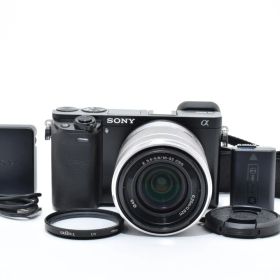 【返品保証】★良品★ シャッター回数243回！ソニー α6000 ILCE-6000 18-55 レンズセット #01251207