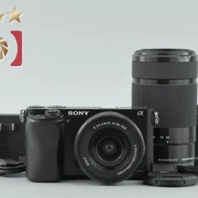 SONY ソニー 【中古】SONY ソニー α6000 ILCE-6000 ダブルズームレンズキット ブラック ミラーレスカメラ