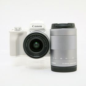 キヤノン(Canon)の【中古】(キヤノン) Canon キヤノン EOS KISS M2 ダブルズームキツト ホワイト(コンパクトデジタルカメラ)