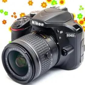 美品 Nikon D3400☆スマホ転送OK♪☆小型・軽量・高機能一眼レフ♪