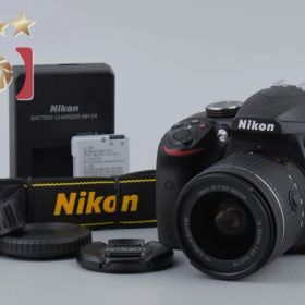 Nikon ニコン 【中古】Nikon ニコン D3400 18-55 VR レンズキット ブラック シャッター回数僅少 デジタル一眼レフカメラ