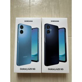 サムスン(SAMSUNG)のSAMSUNG Galaxy A25 5G ブルーとブラック 2台(スマートフォン本体)