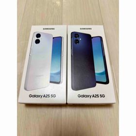 サムスン(SAMSUNG)のSAMSUNG Galaxy A25 5G ライトブルーとブラック 2台(スマートフォン本体)