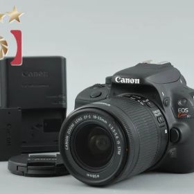 Canon キヤノン 【中古】Canon キヤノン EOS Kiss X7 EF-S 18-55mm IS STM レンズキット ブラック シャッター回数僅少 デジタル一眼レフカメラ