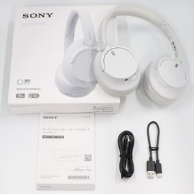 ソニー(SONY)の中古ソニー ワイヤレスノイズキャンセリングヘッドホン WH-CH720N ホワイト 【可(C)】(ヘッドフォン/イヤフォン)