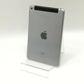【中古品】Apple(アップル) iPad mini 4 Wi-Fi+Cellularモデル / 7インチ / 2015 / 128GB / スペースグレイ / au版SIMロック解除品 / ランク:C / MK762J/A / A1550 【中古品管理番号:33212】