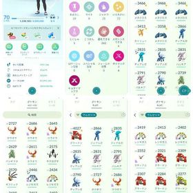 ✨セール✨TL70・伝説67体・色違い72体✨ | ポケモンGOのアカウントデータ、RMTの販売・買取一覧