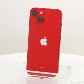 【中古】Apple(アップル) iPhone14 128GB プロダクトレッド MPV93J／A SIMフリー 【262-ud】