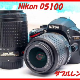 ニコン Nikon D5100⭐️スマホ転送⭐️届いてすぐ使える⭐️ダブルレンズ
