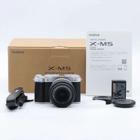 【ショット数172】FUJIFILM X-M5 レンズキット XF15-45mm シルバー 高速AF 高画質 小型軽量 初心者向け【中古】