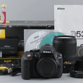 Nikon ニコン 【中古】Nikon ニコン D5300 18-140 VR レンズキット ブラック シャッター回数僅少 元箱付き デジタル一眼レフカメラ