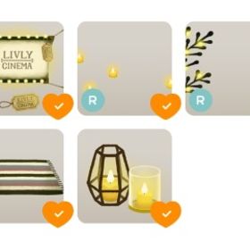 アイテム8点 野外スクリーンの木1点＋レトロ映画フィルター1点＋他6点 | リヴリーアイランドのアイテム、RMTの販売・買取一覧