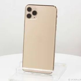 〔中古品〕 iPhone11 Pro Max 64GB ゴールド MWHG2J／A SIMフリー【247】