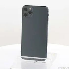 〔中古品〕 iPhone11 Pro Max 64GB ミッドナイトグリーン MWHH2J／A SIMフリー【262】