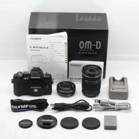 【美品】OLYMPUS オリンパス OM-D E-M10 MarkIII ダブルズームキット ブラック JS129-00822