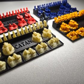 【ozora LAB】CATAN-カタン対応プレイヤートレイ ４点セット