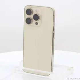 〔中古品〕 iPhone14 Pro 128GB ゴールド MQ073J／A SIMフリー【348】