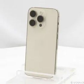 〔中古品〕 iPhone14 Pro 128GB ゴールド MQ073J／A SIMフリー【258】